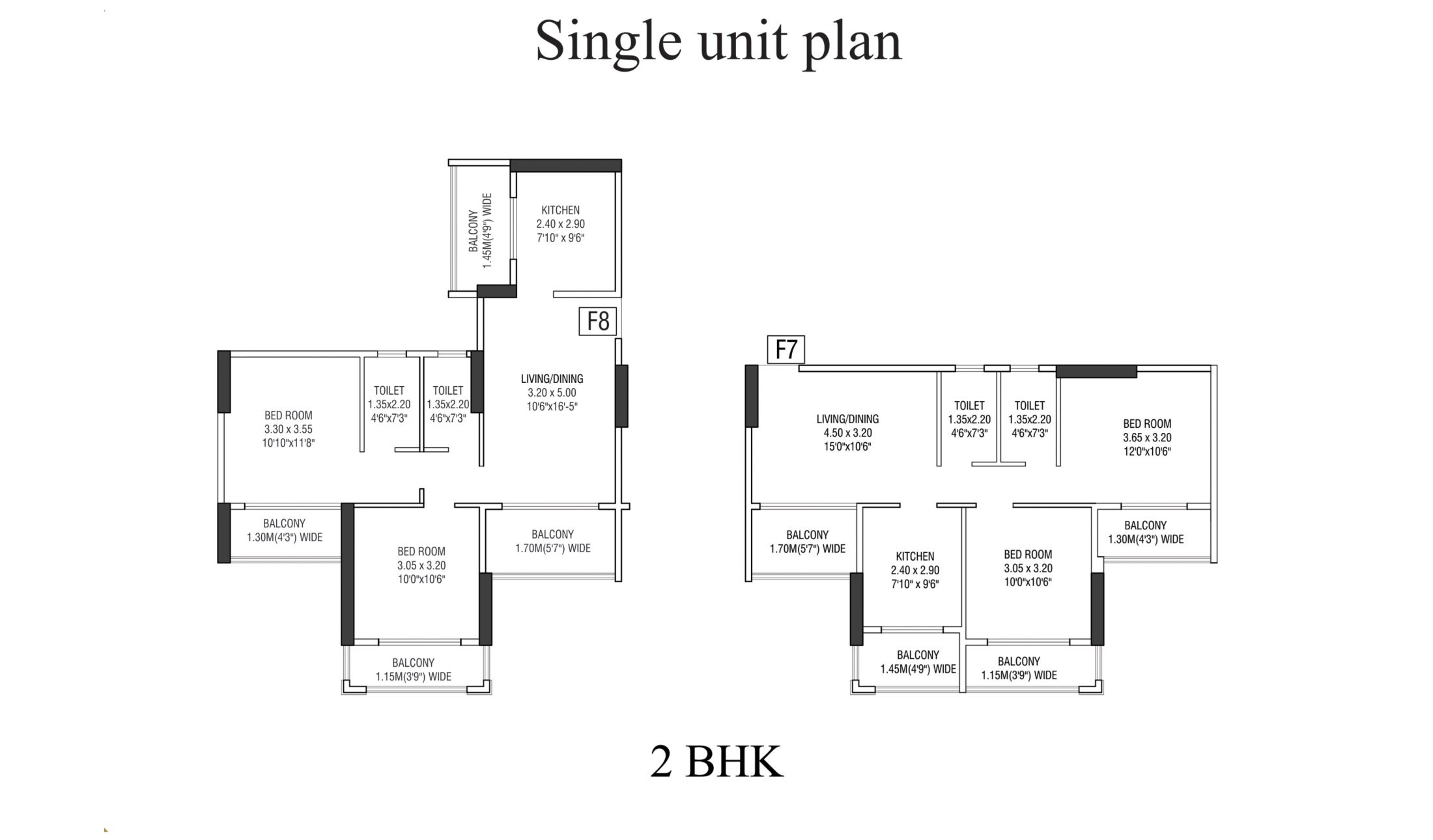 Single unit plan